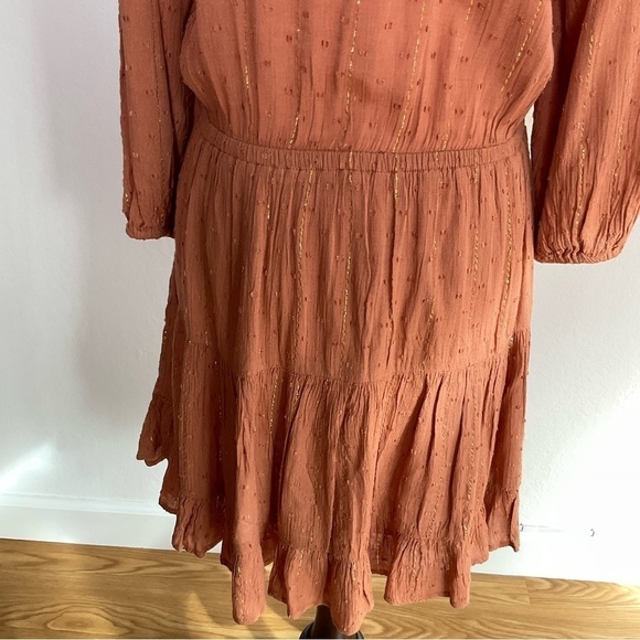 L*Space Stay Golden Mini Dress  in Brown XSmall - Picture 11 of 13